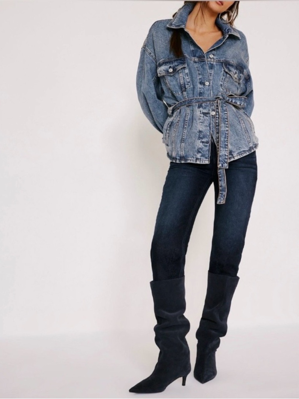 Free People We The Free “Always Tomorrow Low Rise Capri” in Carpe Diem, NWT - Picture 4 of 9
